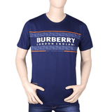 Men's Half sleeves Printed Round Neck T-Shirt - Dark Blue, Men, T-Shirts And Polos, Chase Value, Chase Value
