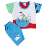 Newborn Boys Half Sleeves Suit - Blue, Kids, New Born Boys Sets And Suits, Chase Value, Chase Value