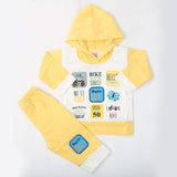 Newborn Boys Full Sleeves Hooded Suit - Yellow, Kids, NB Boys Sets And Suits, Chase Value, Chase Value