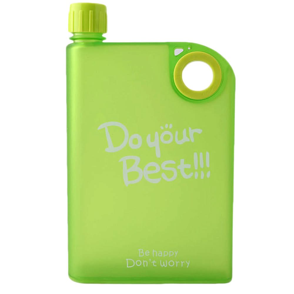 Notebook Water Bottle 380ml - Green, Home & Lifestyle, Glassware & Drinkware, Chase Value, Chase Value