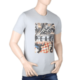 Men's Printed T-Shirt - Grey - test-store-for-chase-value