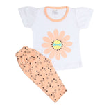 Newborn Girls Half Sleeves Suit - Peach, Kids, Newborn Girls Sets And Suits, Chase Value, Chase Value