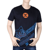 Men's Half sleeves Printed Round Neck T-Shirt - Navy Blue, Men, T-Shirts And Polos, Chase Value, Chase Value