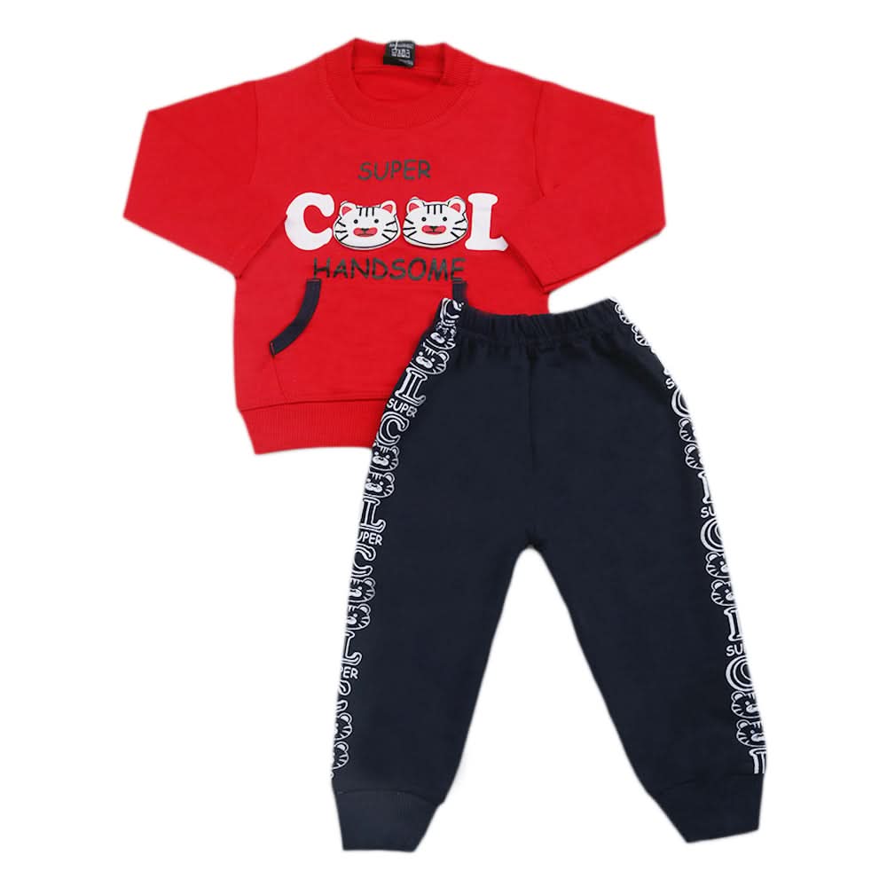 Boys Pajama Suit - Red, Kids, Boys Sets And Suits, Chase Value, Chase Value