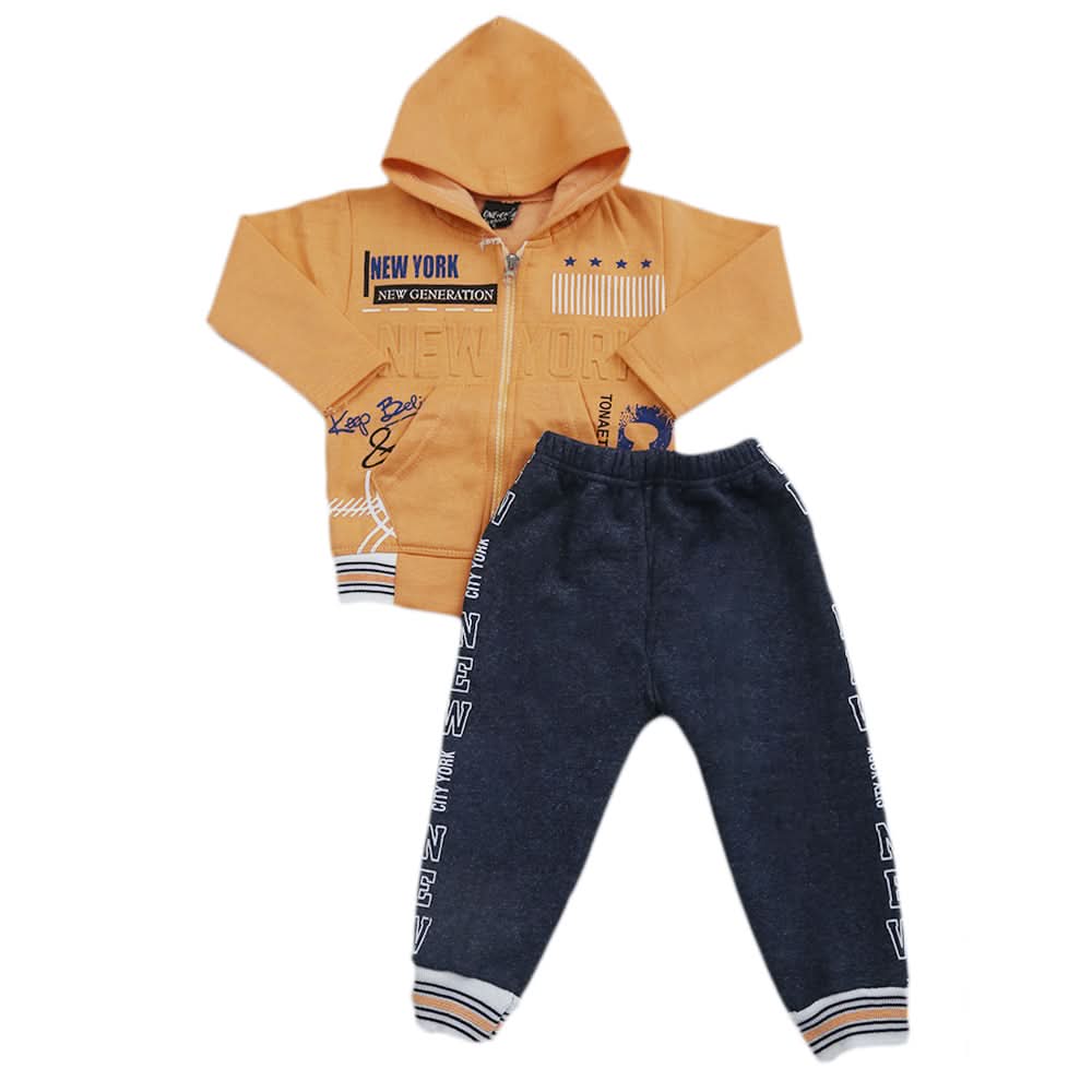Boys Pajama Fleece Suit - Peach, Kids, Boys Sets And Suits, Chase Value, Chase Value