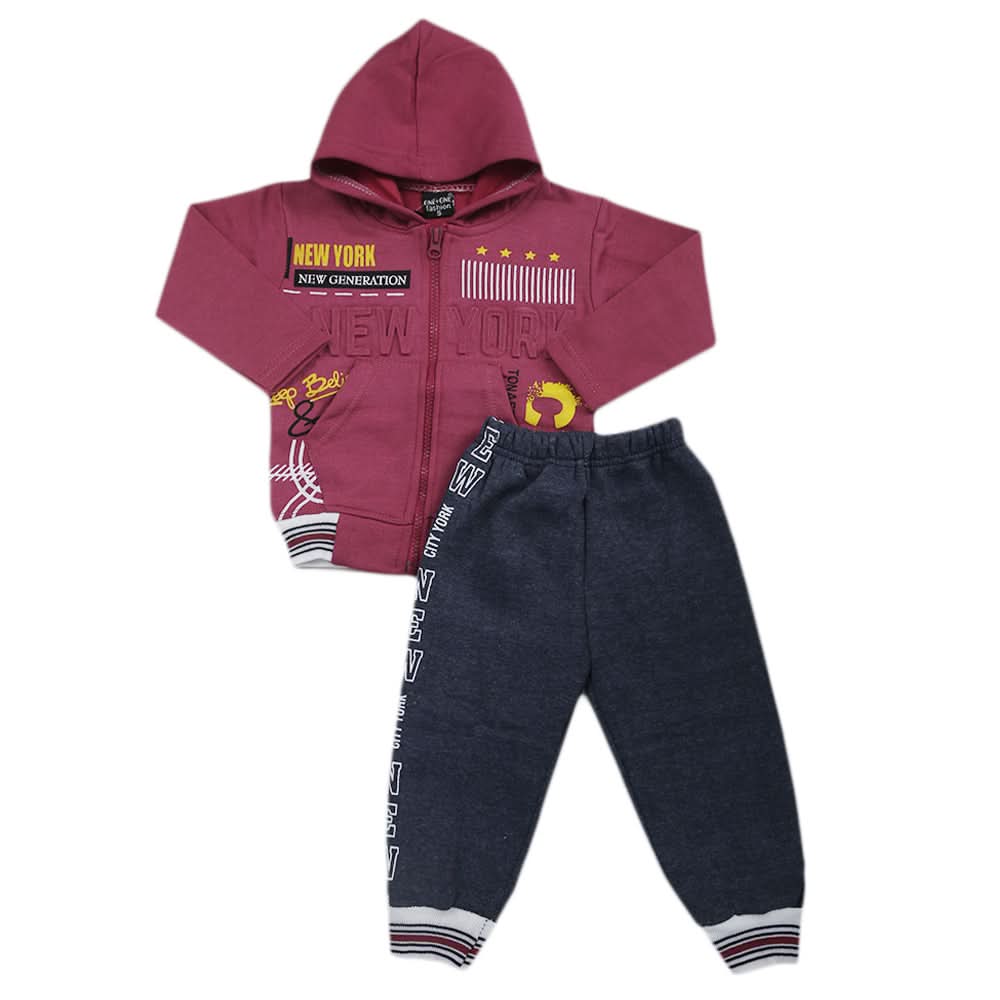 Boys Pajama Fleece Suit - Dark Purple, Kids, Boys Sets And Suits, Chase Value, Chase Value