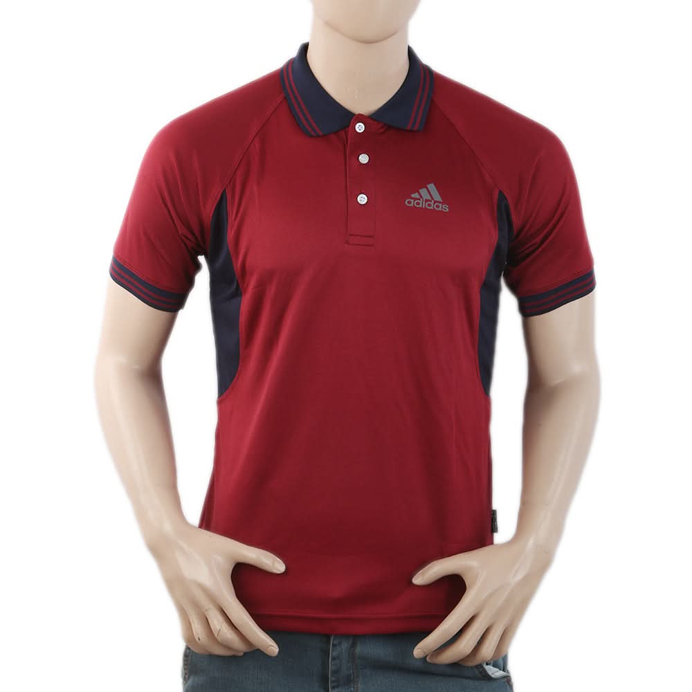 Men's Half Sleeves Polo T-Shirt - Maroon, Men, T-Shirts And Polos, Chase Value, Chase Value