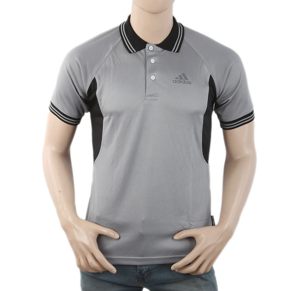 Men's Half Sleeves Polo T-Shirt - Grey, Men, T-Shirts And Polos, Chase Value, Chase Value