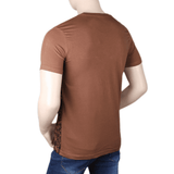 Men's Printed T-Shirt - Brown - test-store-for-chase-value