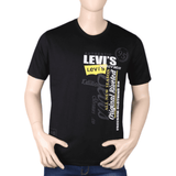 Men's Half sleeves Printed Round Neck T-Shirt - Black, Men, T-Shirts And Polos, Chase Value, Chase Value