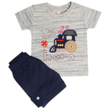 Newborn Boys Half Sleeves Suit - Cream, Kids, New Born Boys Sets And Suits, Chase Value, Chase Value