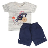Newborn Boys Half Sleeves Suit - Cream, Kids, New Born Boys Sets And Suits, Chase Value, Chase Value