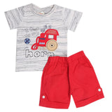 Newborn Boys Half Sleeves Suit - Peach, Kids, New Born Boys Sets And Suits, Chase Value, Chase Value