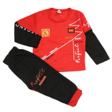 Boys Full Sleeves Pajama Suit - Red, Boys Sets & Suits, Chase Value, Chase Value