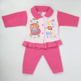 Newborn Girl Full Sleeves Polar Suit - Pink, Kids, NB Girls Sets And Suits, Chase Value, Chase Value