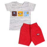 Newborn Boys Half Sleeves Suit - Peach, Kids, New Born Boys Sets And Suits, Chase Value, Chase Value