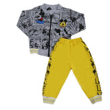 Boys 3 Pcs Pajama Suit - Yellow, Kids, Boys Sets And Suits, Chase Value, Chase Value