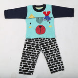 Newborn Boys Full Sleeves Suit - Cyan, Kids, NB Boys Sets And Suits, Chase Value, Chase Value