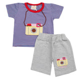 Newborn Boys Half Sleeves Suit - Blue, Kids, New Born Boys Sets And Suits, Chase Value, Chase Value