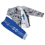 Boys 3 Pcs Pajama Suit - Blue, Kids, Boys Sets And Suits, Chase Value, Chase Value