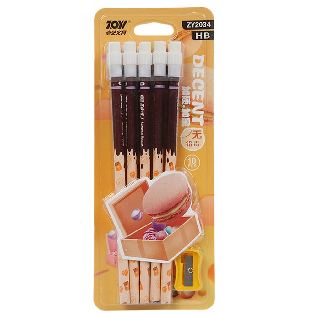 Pencil Pack Of 5 - Yellow, Pencil Boxes & Stationery Sets, Chase Value, Chase Value