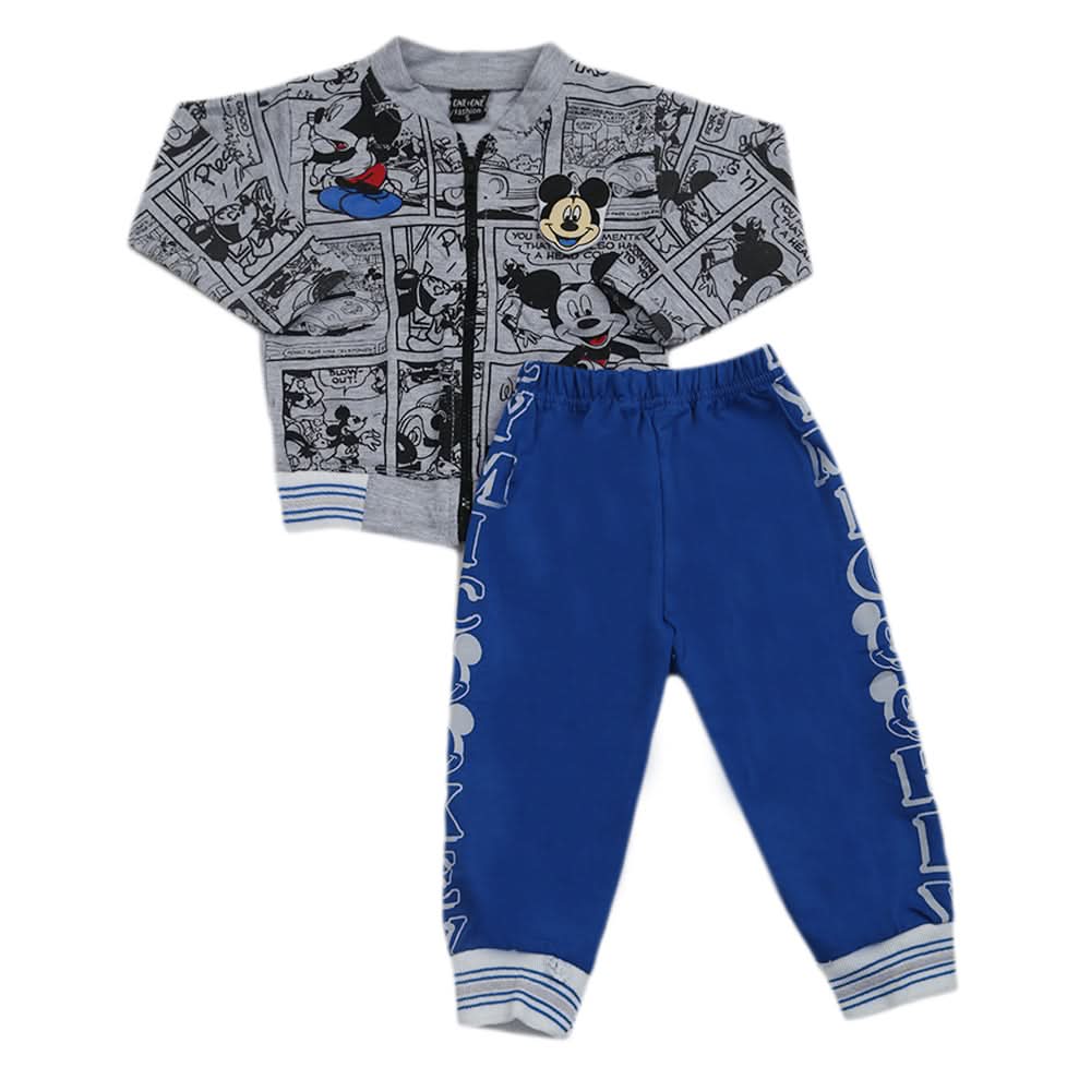 Boys 3 Pcs Pajama Suit - Blue, Kids, Boys Sets And Suits, Chase Value, Chase Value