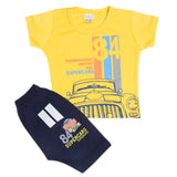 Newborn Boys Half Sleeves Suit - Yellow, Kids, New Born Boys Sets And Suits, Chase Value, Chase Value