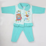 Newborn Girl Full Sleeves Polar Suit - Cyan, Kids, NB Girls Sets And Suits, Chase Value, Chase Value