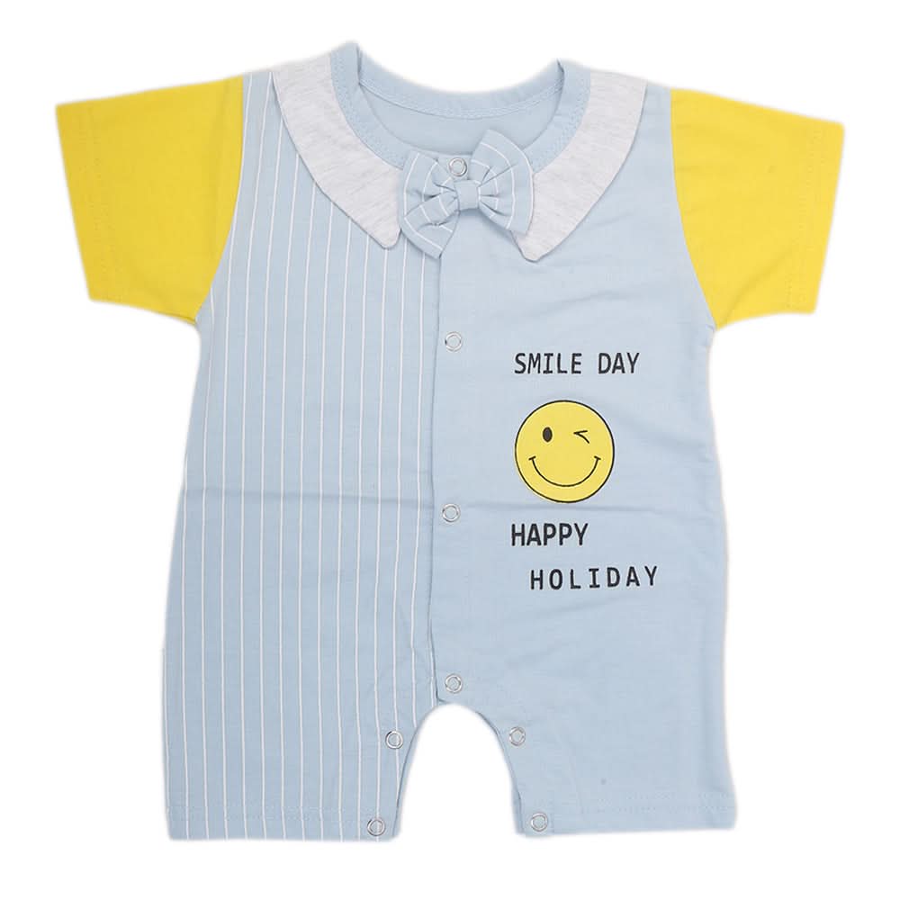 Newborn Boys Romper - Light Blue, Kids, NB Boys Rompers, Chase Value, Chase Value