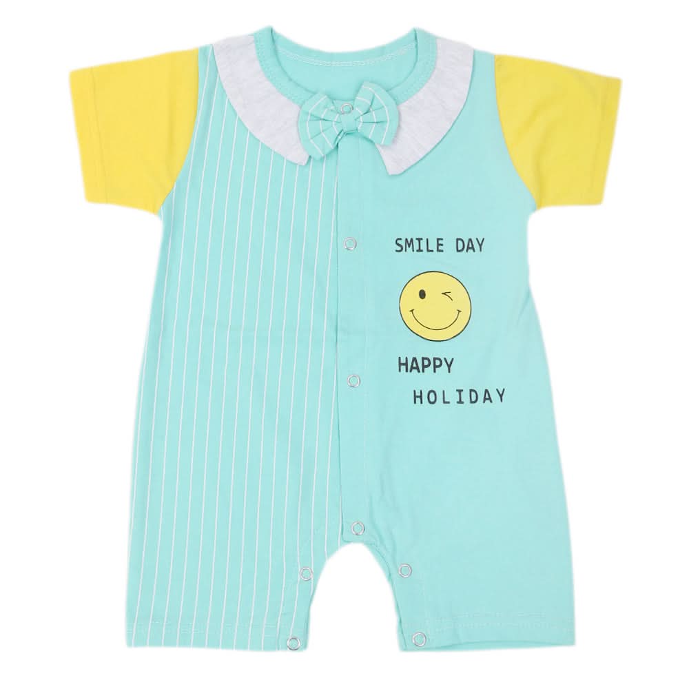 Newborn Boys Romper - Cyan, Kids, NB Boys Rompers, Chase Value, Chase Value
