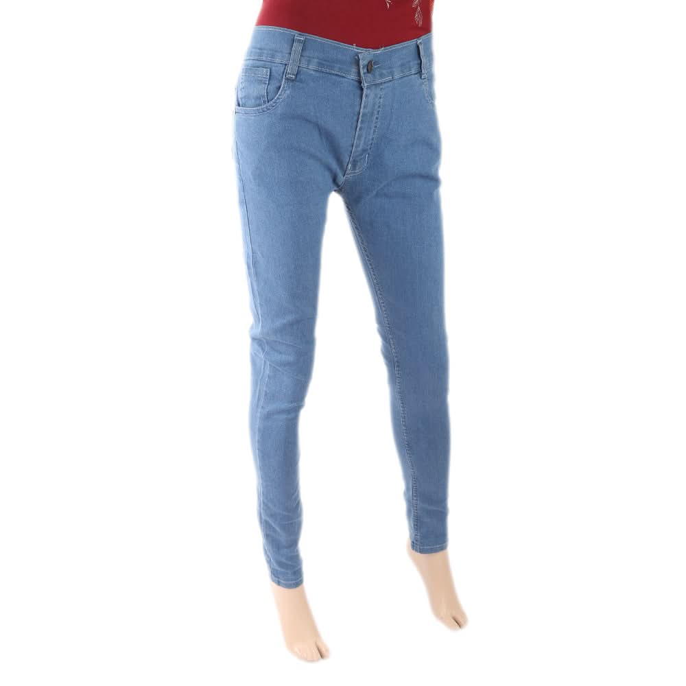 Women's Denim Pant - Light Blue, Women, Pants & Tights, Chase Value, Chase Value