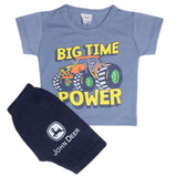 Newborn Boys Half Sleeves Suit - Steel Blue, Kids, New Born Boys Sets And Suits, Chase Value, Chase Value