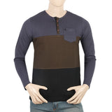 Men's Full Sleeves T-Shirt - Dark Grey, Men, T-Shirts And Polos, Chase Value, Chase Value