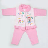 Newborn Girl Full Sleeves Polar Suit 5362 - Pink, Kids, NB Girls Sets And Suits, Chase Value, Chase Value