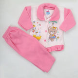 Newborn Girl Full Sleeves Polar Suit 8282 - Pink, Kids, NB Girls Sets And Suits, Chase Value, Chase Value