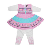 Girls Fancy Frock 2 Pcs - Pink, Kids, Girls Frocks, Chase Value, Chase Value
