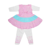 Girls Fancy Frock 2 Pcs - Pink, Kids, Girls Frocks, Chase Value, Chase Value