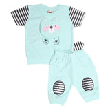Newborn Boys Half Sleeves Suit - Cyan, Kids, New Born Boys Sets And Suits, Chase Value, Chase Value