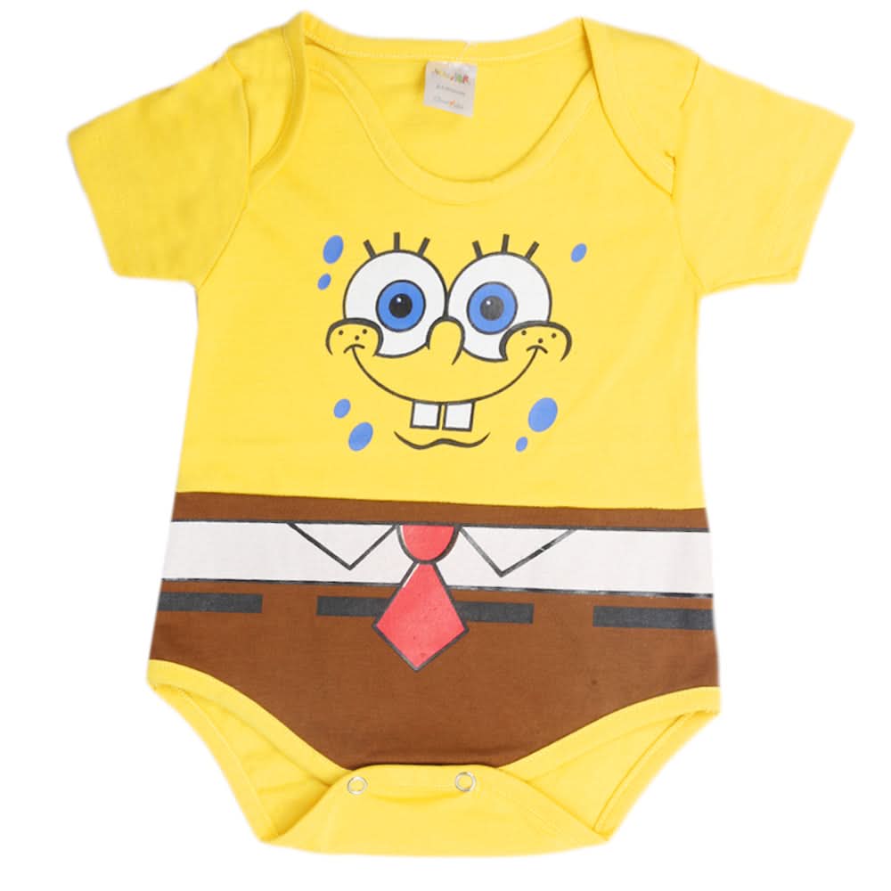 Newborn Boys Half Sleeves Romper - Yellow, Kids, Newborn Boys Rompers, Chase Value, Chase Value