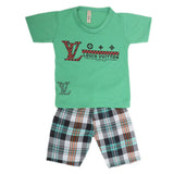 Boys Half Sleeves 2 Piece Suit - Green, Kids, Boys Sets And Suits, Chase Value, Chase Value