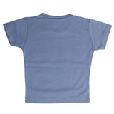 Newborn Boys Half Sleeves T-Shirt - Steel Blue, Kids, Newborn Boys Shirts And T-Shirts, Chase Value, Chase Value