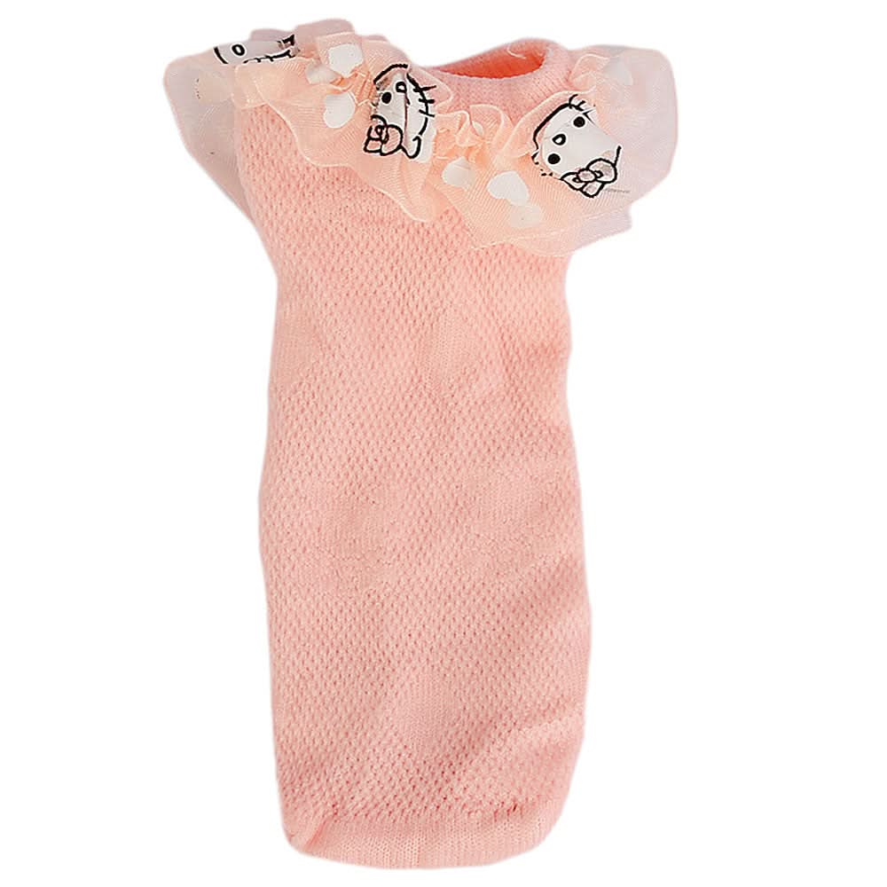 Girls Frill Socks - Peach, Kids, Girls Socks, Chase Value, Chase Value