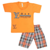 Boys Half Sleeves 2 Piece Suit - Orange, Kids, Boys Sets And Suits, Chase Value, Chase Value
