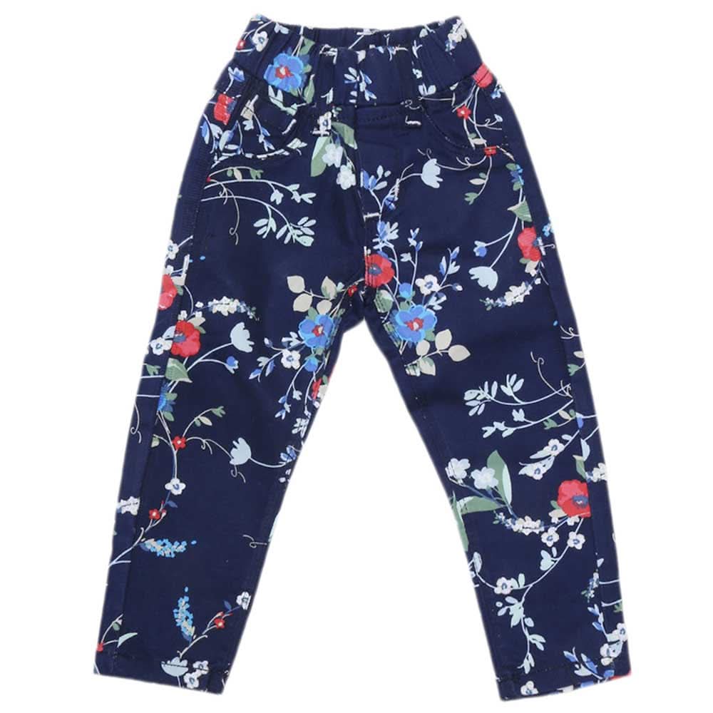 Girls Printed Pant - Blue, Kids, Girls Sets And Suits, Chase Value, Chase Value