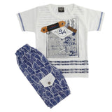 Boys Half Sleeves Suit 1187 - White, Kids, Boys Sets And Suits, Chase Value, Chase Value