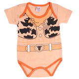 Newborn Boys Half Sleeves Romper - Peach, Kids, Newborn Boys Rompers, Chase Value, Chase Value
