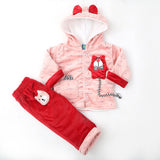 Newborn Boys Full Sleeves Hooded Suit - Pink, Kids, NB Boys Sets And Suits, Chase Value, Chase Value