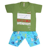Boys Half Sleeves 2 Piece Suit - Green, Kids, Boys Sets And Suits, Chase Value, Chase Value