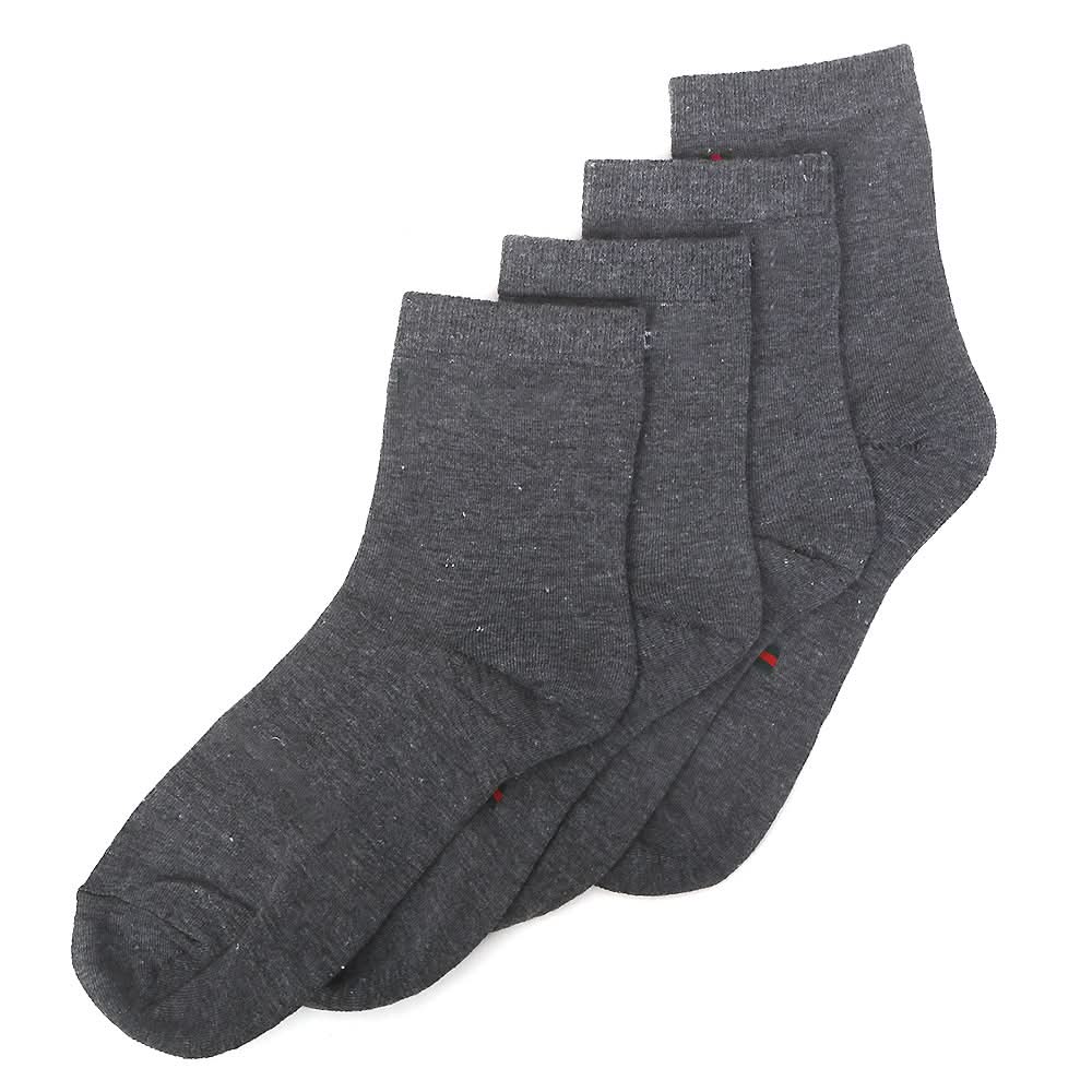 Men’s 2 Pieces Long Ankle Socks - Grey, Men, Mens Socks, Chase Value, Chase Value