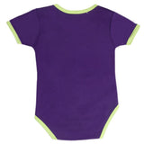 Newborn Girls Half Sleeves Romper - Dark Purple, Kids, Newborn Girls Rompers, Chase Value, Chase Value